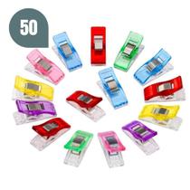 50 Clips, Pregador Ou Grampo Para Costura Quilting Colorido 50 Clips, Pregador Ou Grampo Para Costura Quilting Colorido