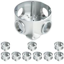 50 Condulet Múltiplo Redondo C/rosca Medida 1 Alum Sieg 50 Condulet Múltiplo Redondo C/rosca Medida 1 Alum Sieg