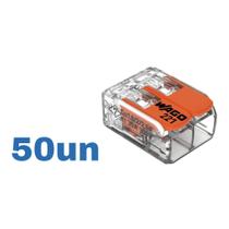 50 Conectores Automáticos Até 6,0MM 2 Polos 41A - Wago 50 Conectores Automáticos Até 6,0MM 2 Polos 41A - Wago