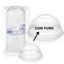 50 Copo C/ Tampa Bolha 300ml 330ml Transparente PP Plástico SC:COM FURO 50 Copo C/ Tampa Bolha 300ml 330ml Transparente PP Plástico SC:COM FURO
