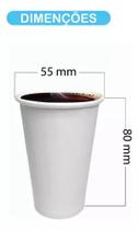 50 Copos 100ml Branco Sustentáveis e Práticos