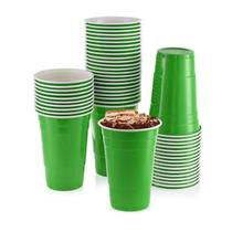 50 Copos Americano 400ml Biodegradável Beer Pong Festa