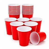50 Copos Americano Descartável 400ml Beer Pong Festa Cerveja Vermelho Red 50 Copos Americano Descartável 400ml Beer Pong Festa Cerveja Vermelho Red