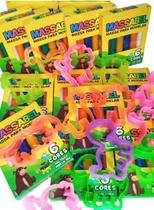 50 Cx Massinha de Modelar 6 Cores + 150 Forminhas Cortadores Coloridos Animais Lembrancinha Infantil 50 Cx Massinha de Modelar 6 Cores + 150 Forminhas Cortadores Coloridos Animais Lembrancinha Infantil