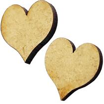 50 Decoração Lebrancinha Coração 9x9cm Festa Artesanato