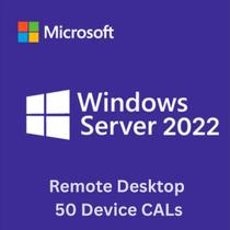 50 Device CAL RDS 2022 Microsoft Licenças de Acesso Remoto para Windows Server 2022 50 Device CAL RDS 2022 Microsoft Licenças de Acesso Remoto para Windows Server 2022