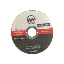 50 Discos de Corte Inox Prata WM