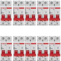 50 Disjuntor Bipolar 16 amperes Curva C 3ka Steck SDD62C16 50 Disjuntor Bipolar 16 amperes Curva C 3ka Steck SDD62C16