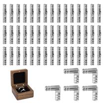50 dobradiças mini tipo barril RJLCTH 2 x 0,4 cm, prata 50 dobradiças mini tipo barril RJLCTH 2 x 0,4 cm, prata