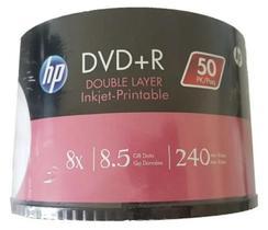 50 dvd+r 8.5 gb hp printable 240minutos 8x original