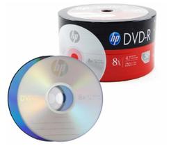 50 dvd-r hp logo 4.7gb 120 minutos 16x