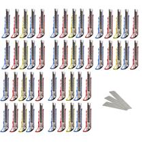 50 Estiletes Profissional Com Trava De Metal 18mm E Lâminas 50 Estiletes Profissional Com Trava De Metal 18mm E Lâminas