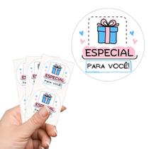 50 Etiquetas Adesivas Presente Especial Para Você Adesivos Recebidos 4Cm
