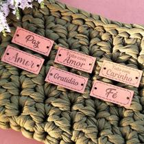 50 Etiquetas com Palavras Prontas Gratidão Feito com Amor Feito com Carinho Amor Paz Fé