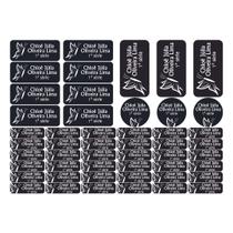 50 Etiquetas Escolares Personalizadas Vinil Borboleta - Tectoner