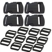 50 Fechos 40mm Engate Rápido 50 Reguladores Malas Bolsas Bag