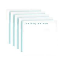 50 Folhas De Notas Adesivas Transparentes Fluorescentes À Prova d'Água Para Material Escolar E De