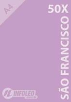 50 Folhas Papel Color Plus São Francisco (Lilás) A4 180g 50 Folhas Papel Color Plus São Francisco (Lilás) A4 180g