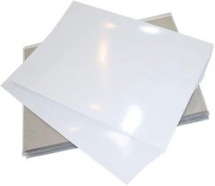 50 Folhas Papel Fotográfico Adesivo A4 130g Glossy Brilho Alta Qualidade Branco Impressão Jato de Tinta