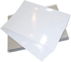 50 Folhas Papel Fotográfico Adesivo A4 130g Glossy Brilho Alta Qualidade Branco Impressão Jato de Tinta