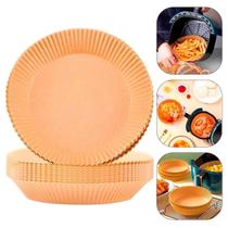 50 Forma Descartavel 20cm Air Fryer Forro Cesta Antiaderente