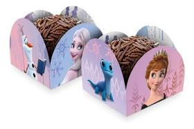 50 Forminha Doces Frozen 2 Porta Forminhas Caixeta