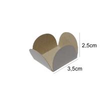 50 Forminhas 4 Pétala Para Doces Docinhos Brigadeiro Beijinho Bem Casado Base 3,5cm x Altura 2,5cm