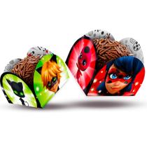 50 Forminhas para doces clássica Ladybug decoração festa