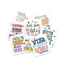 50 Frases para Drink motivacionais 5x5cm 50 Frases para Drink motivacionais 5x5cm
