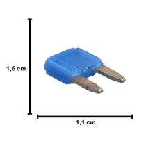 50 Fusíveis Lâmina 15A azul universal reforçado