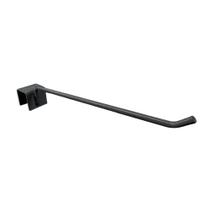 50 Gancho Para Gondola Com 20 cm Arame 4mm Preto