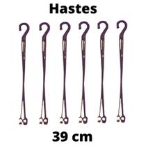 50 Hastes Para Pendurar Vasos e Cuias Marrom 39CM