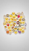 50 Imãs Decorativos Emoji Redondo Adesivo Variado
