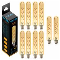 50 Lâmpadas Filamento Led T30 Retrô Volter 4w Biv 2200k E27 50 Lâmpadas Filamento Led T30 Retrô Volter 4w Biv 2200k E27