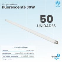 50 Lâmpadas Fluorescente 30w Uv-A