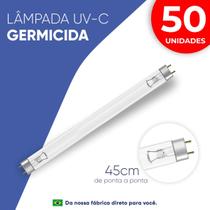 50 Lâmpadas UV-C Germicida