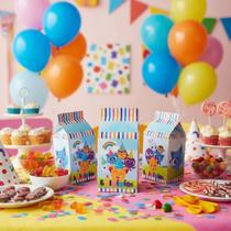 50 Lembrancinhas Milk Bolo Fofo Caixinhas para Festa Infantil