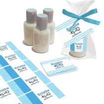 50 Lembrancinhas Mini Hidratante Outubro Rosa Novembro Azul Mimo Cliente