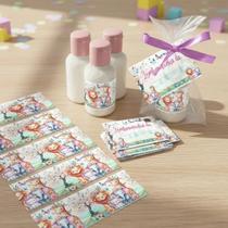 50 Lembrancinhas Mini Hidratante Safari Mimo Cliente Festa Infantil