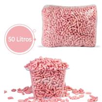 50 Litros Flocos De Proteção Enchimento Biodegradável Rosa 50 Litros Flocos De Proteção Enchimento Biodegradável Rosa