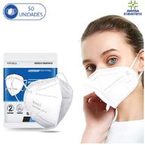 50 Máscaras Descartáveis Branca KN95 WWDoll 5 Camadas Anvisa 50 Máscaras Descartáveis Branca KN95 WWDoll 5 Camadas Anvisa