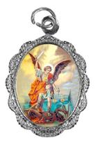50 Medalhas de Alumínio São Miguel Arcanjo - Mod. 1 Níquel