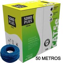 50 Metros de Cabo Rede Lan Utp Cat5e Furukawa SohoPlus U/UTP