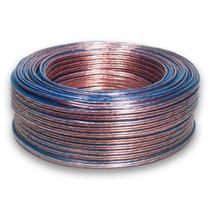 50 Metros de Fio Paralelo Cabo de Som Automotivo 2x14 AWG 1,5mm 12V Duplo Cristal Para Alto Falante