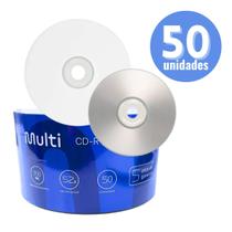 50 Midia Cdr Virgem Multilaser Cd 52x 700mb Cdr Gravável