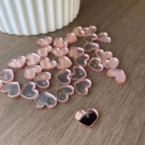 50 Mini corações Em Acrílico Aplique Para Decoração Quarto ou artesanato 50 Mini corações Em Acrílico Aplique Para Decoração Quarto ou artesanato