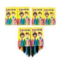 50 Mini Giz De Cera De 5 Cores Kits Lembrança Coreles