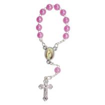 50 Mini Terço com Foto NSra de Lourdes