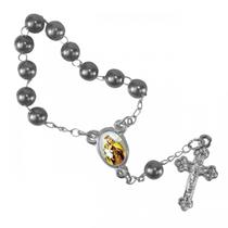 50 Mini Terços com Foto Nossa Senhora do Carmo