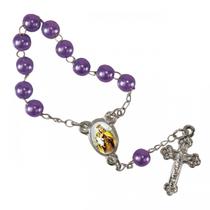 50 Mini Terços com Foto Nossa Senhora do Carmo